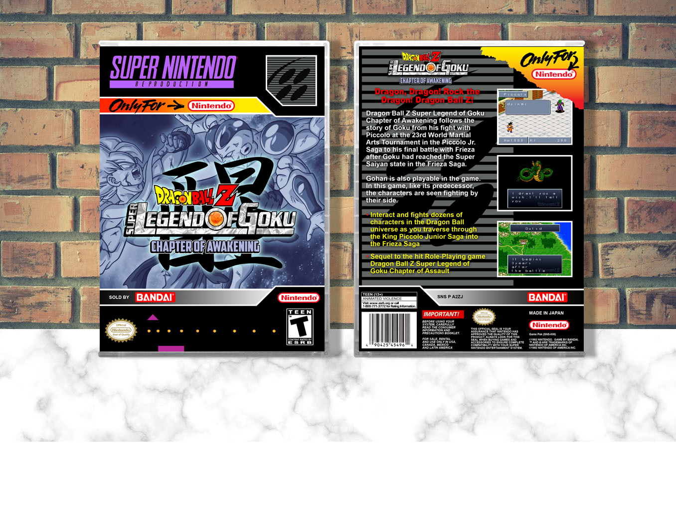 Dragon Ball Z: Super Legend of Goku Chapter of Awakening (Repro Spine), Case Color: CLEAR (Transparent)