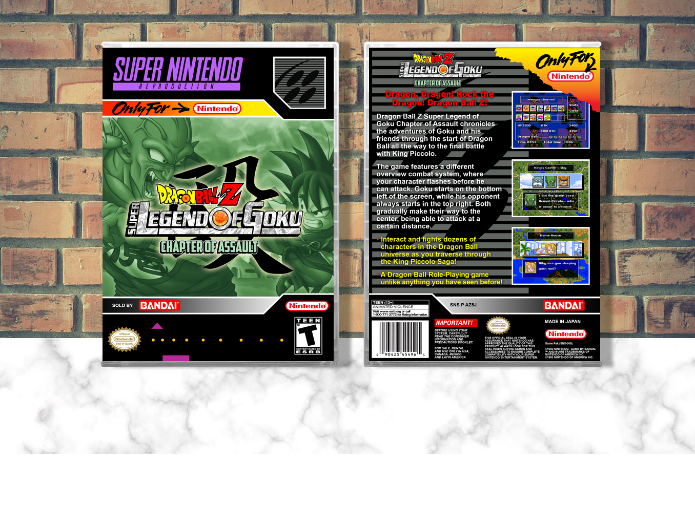 Dragon Ball Z: Super Legend of Goku Chapter of Assault (Repro Spine), Case Color: CLEAR (Transparent)