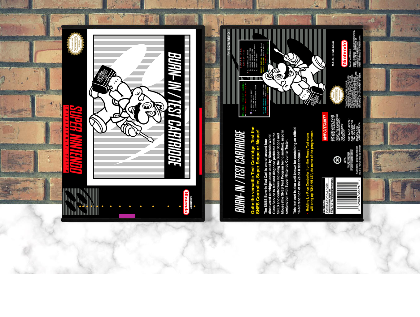 Burn-In Test Cartridge, Case Color: DARK GREY (OEM DS CASE COLOR)