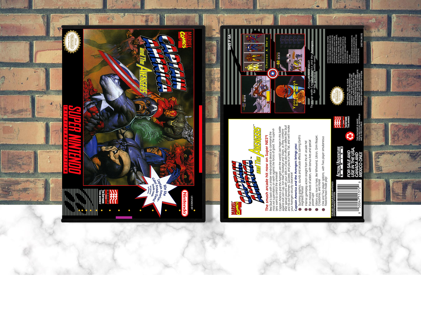 Captain America and The Avengers, Case Color: DARK GREY (OEM DS CASE COLOR)