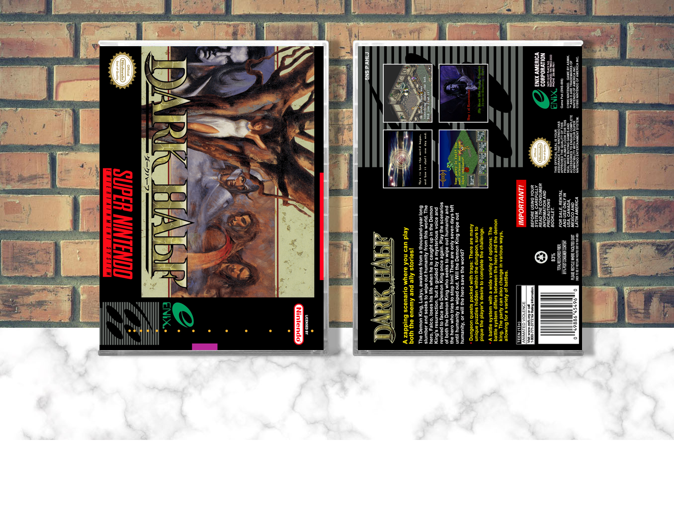 Dark Half, Case Color: CLEAR (Transparent)