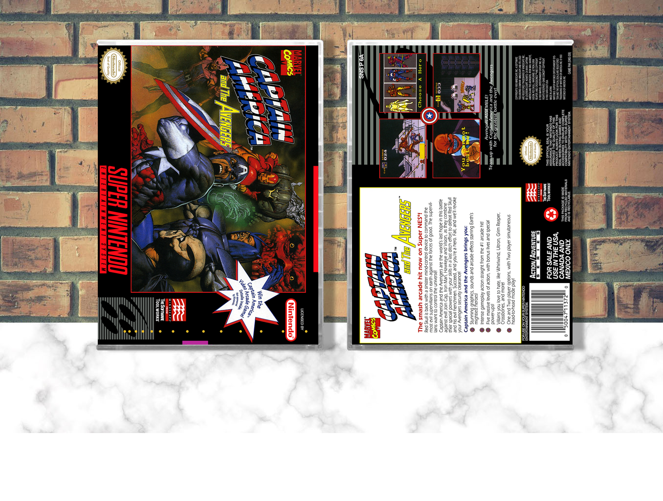 Captain America and The Avengers, Case Color: CLEAR (Transparent)