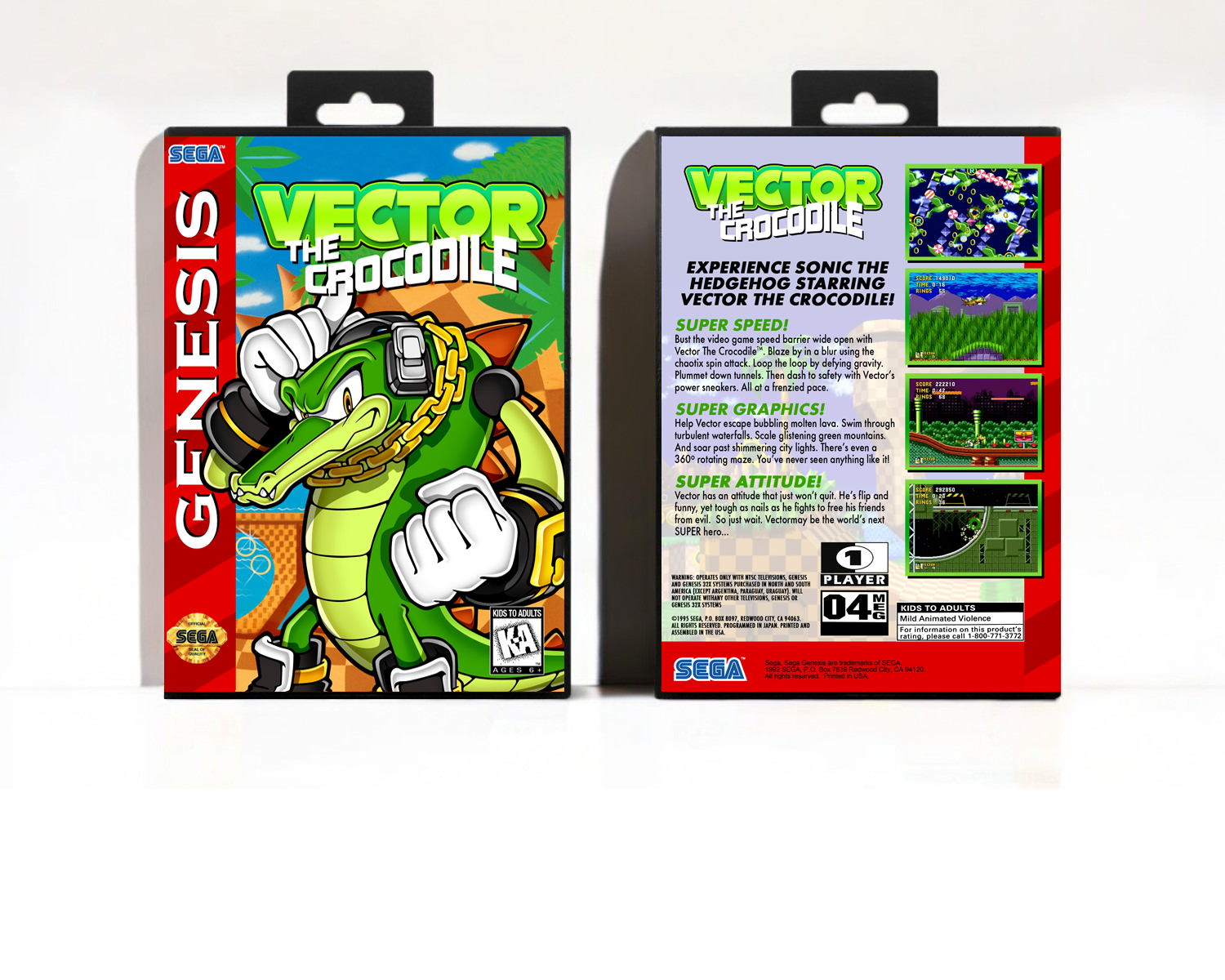 Vector the Crocodile, Case Color: Black
