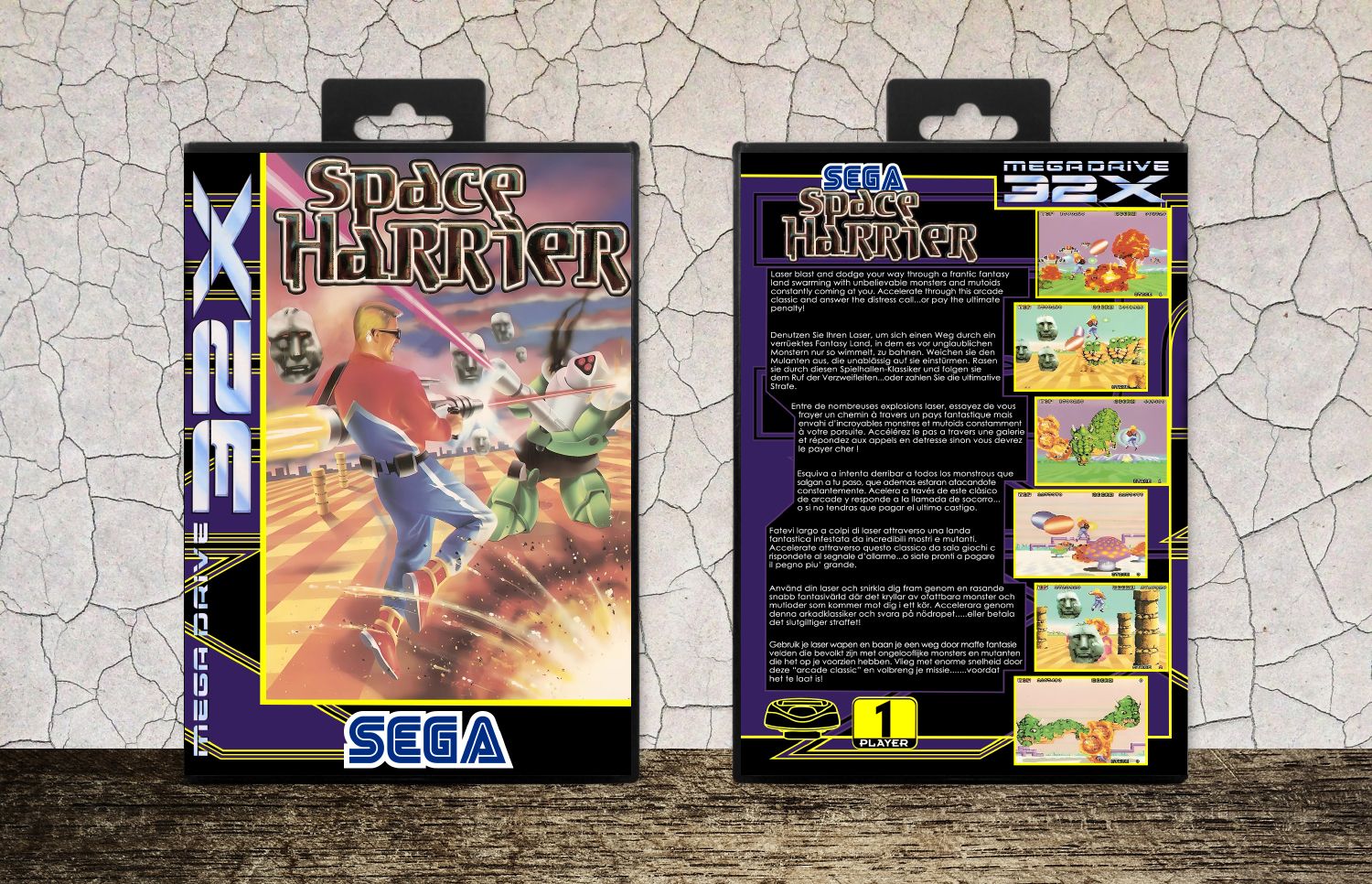 Space Harrier (PAL), Case Color: Black