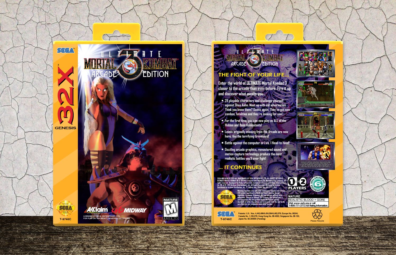 Ultimate Mortal Kombat 3: Arcade Edition, Case Color: Yellow