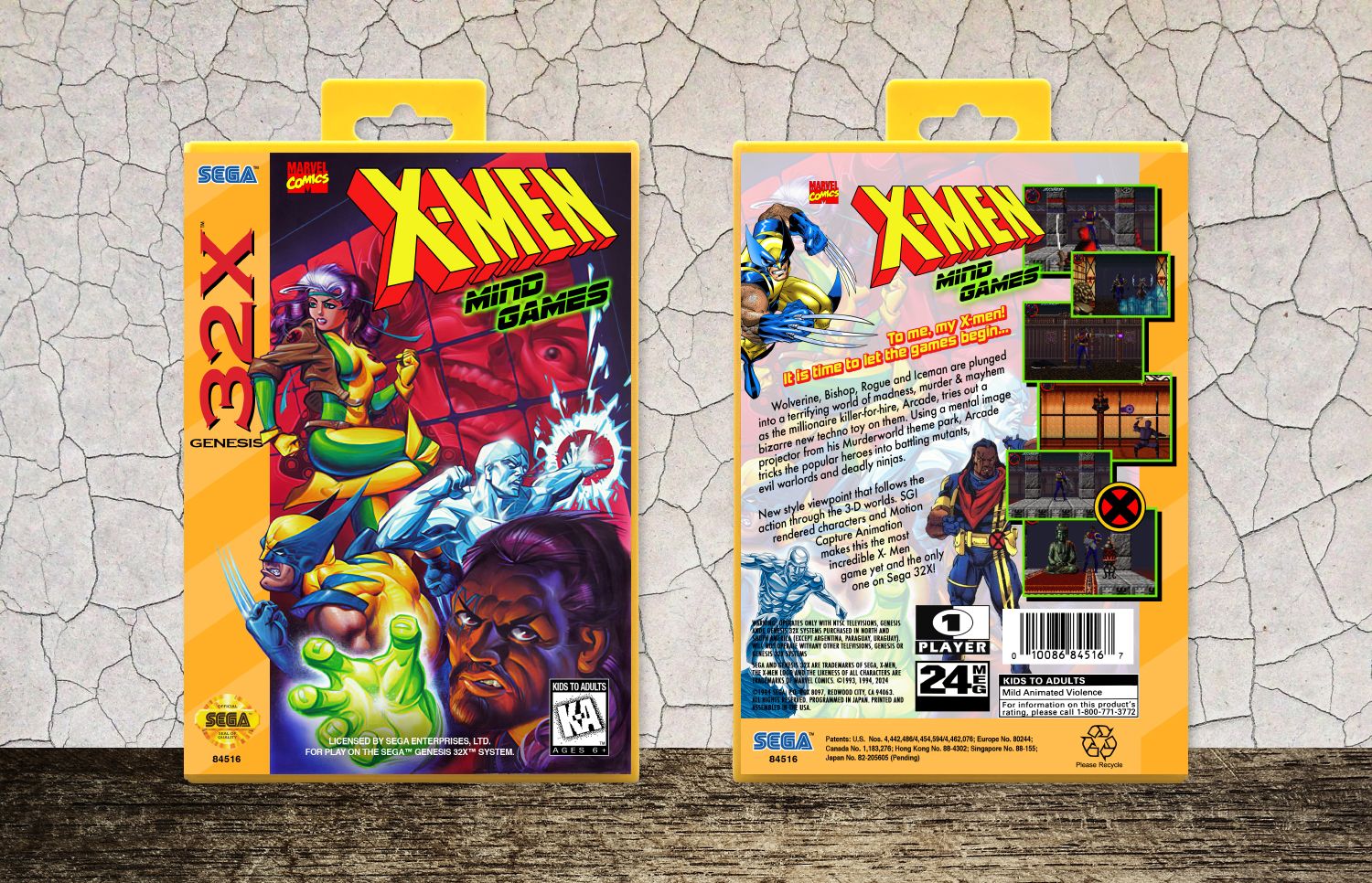X-Men: Mind Games, Case Color: Yellow