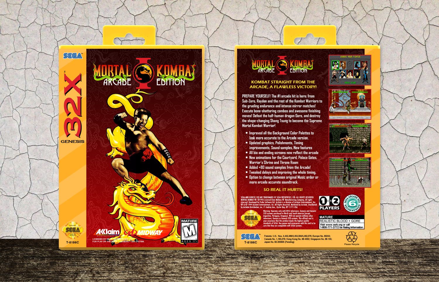 Mortal Kombat I: Arcade Edition, Case Color: Yellow