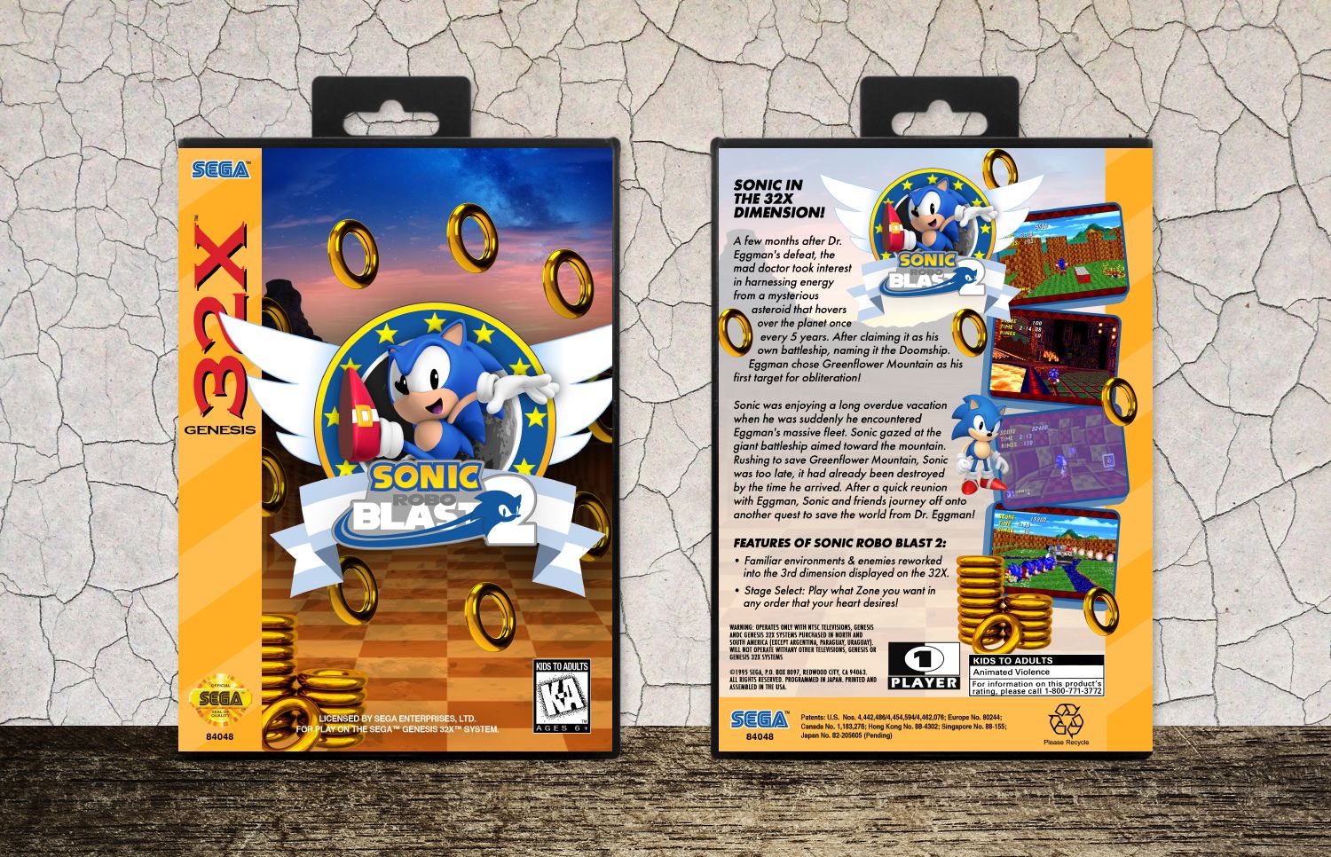 Sonic Robo Blast 2, Case Color: Black