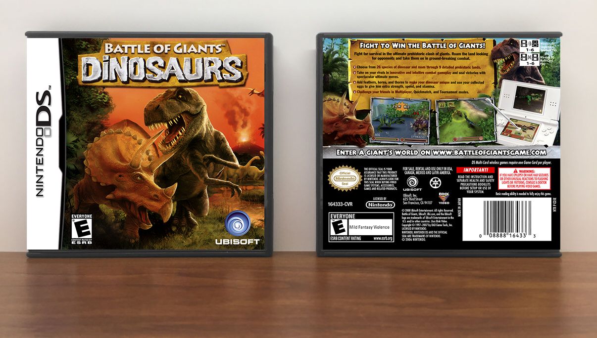 Battle of Giants: Dinosaurs, Case Color: DARK GREY (OEM DS CASE COLOR)