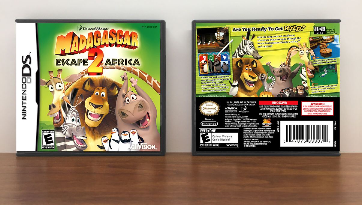 DreamWorks Madagascar: Escape 2 Africa, Case Color: DARK GREY (OEM DS CASE COLOR)