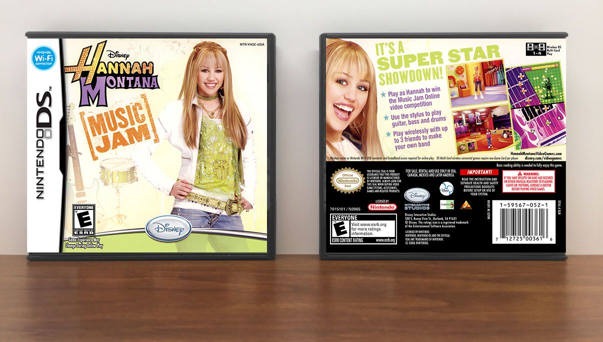 Disney Hannah Montana: Music Jam, Case Color: DARK GREY (OEM DS CASE COLOR)