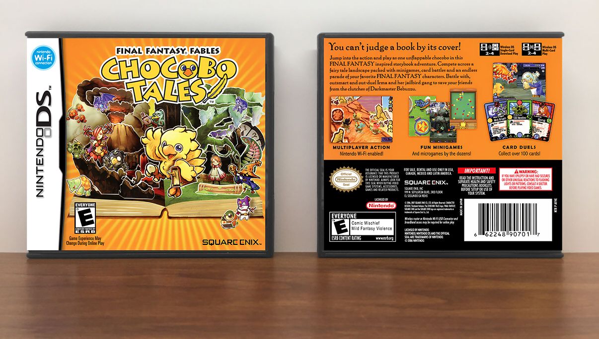 Final Fantasy Fables: Chocobo Tales, Case Color: DARK GREY (OEM DS CASE COLOR)