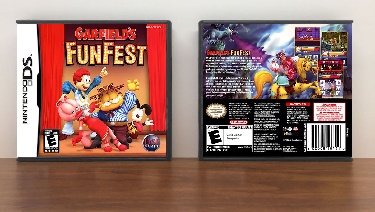 Garfield&#39;s Fun Fest, Case Color: DARK GREY (OEM DS CASE COLOR)