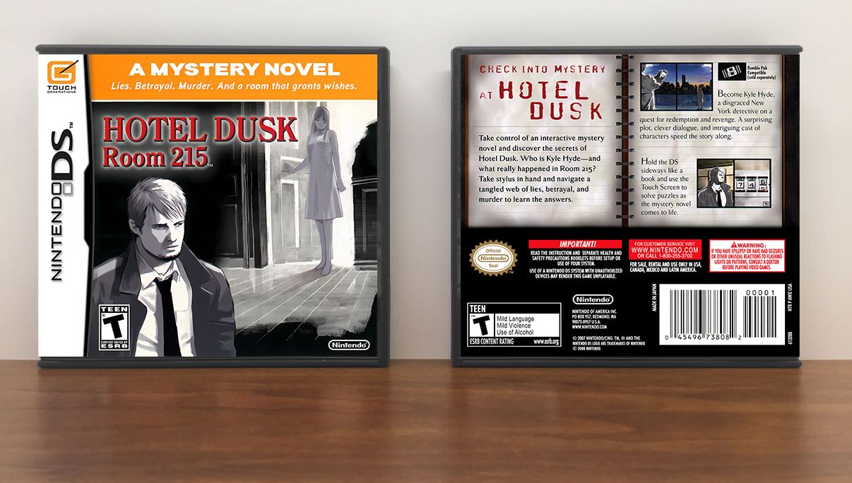 Hotel Dusk: Room 215, Case Color: DARK GREY (OEM DS CASE COLOR)