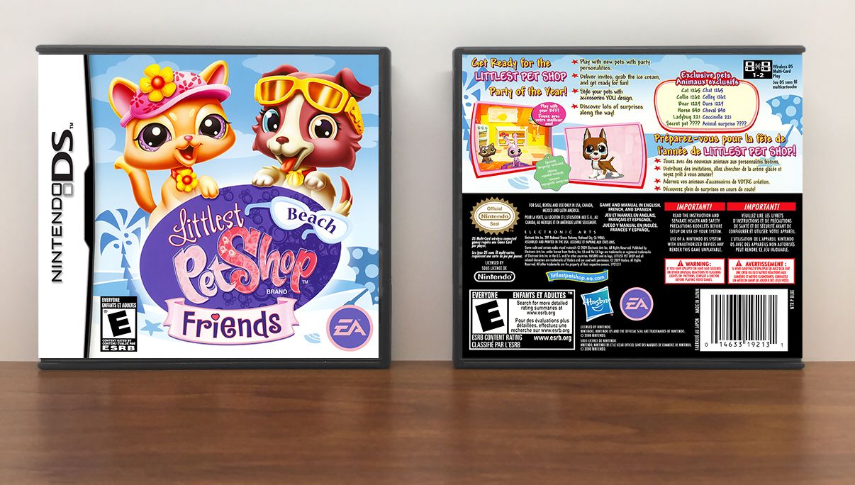 Littlest Pet Shop: Beach Friends, Case Color: DARK GREY (OEM DS CASE COLOR)