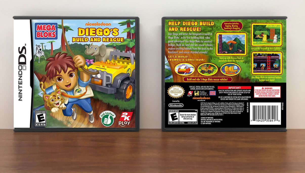 Mega Bloks: Diego's Build and Rescue, Case Color: DARK GREY (OEM DS CASE COLOR)