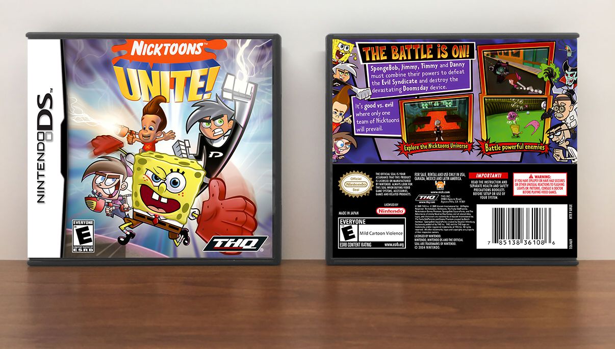 Nicktoons Unite!, Case Color: DARK GREY (OEM DS CASE COLOR)