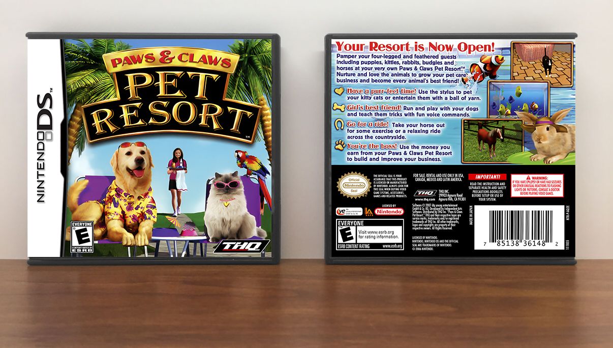 Paws and Claws Pet Resort, Case Color: DARK GREY (OEM DS CASE COLOR)