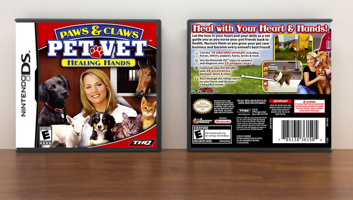 Paws and Claws Pet Vet: Healing Hands, Case Color: DARK GREY (OEM DS CASE COLOR)