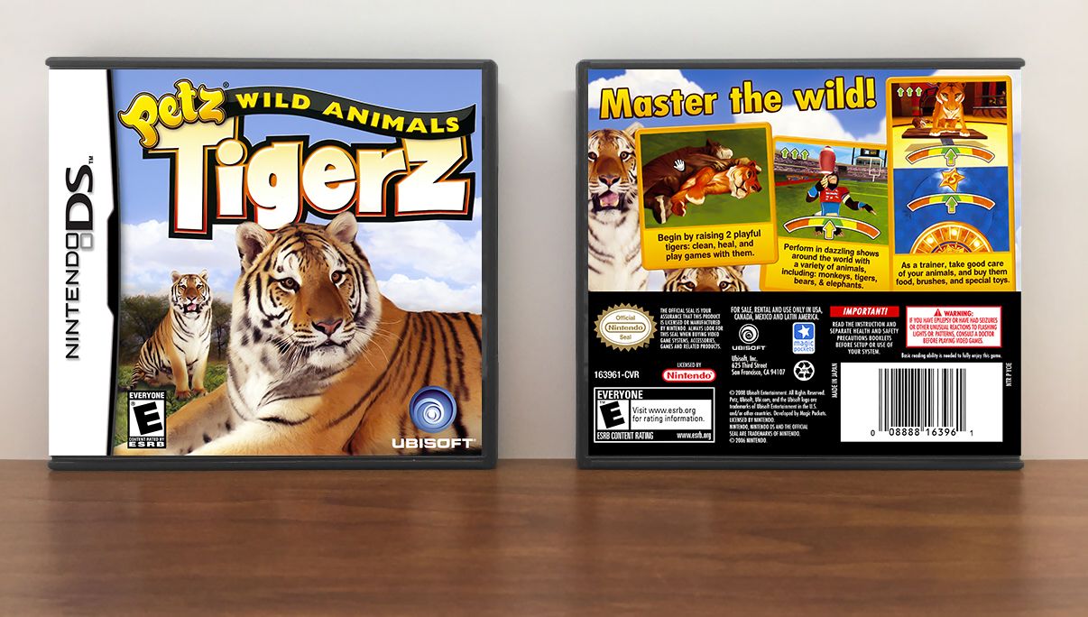 Petz Wild Animals: Tigerz, Case Color: DARK GREY (OEM DS CASE COLOR)