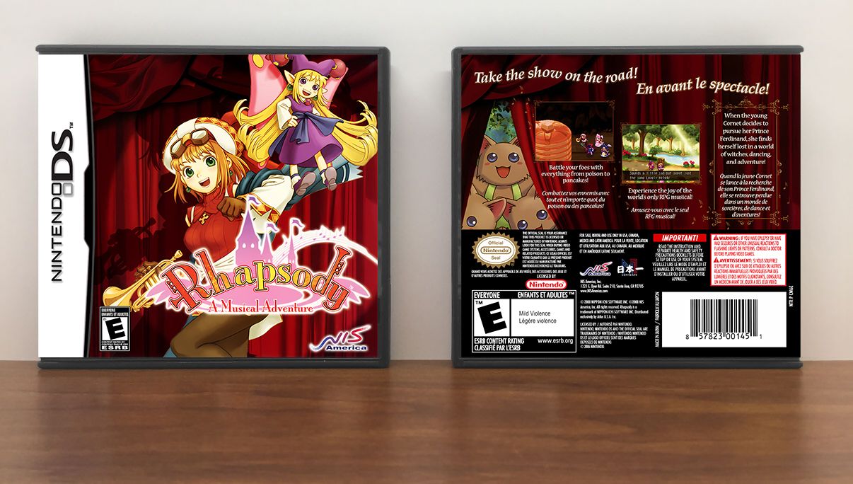 Rhapsody: A Musical Adventure, Case Color: DARK GREY (OEM DS CASE COLOR)