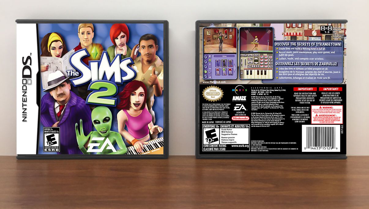 Sims 2, The, Case Color: DARK GREY (OEM DS CASE COLOR)