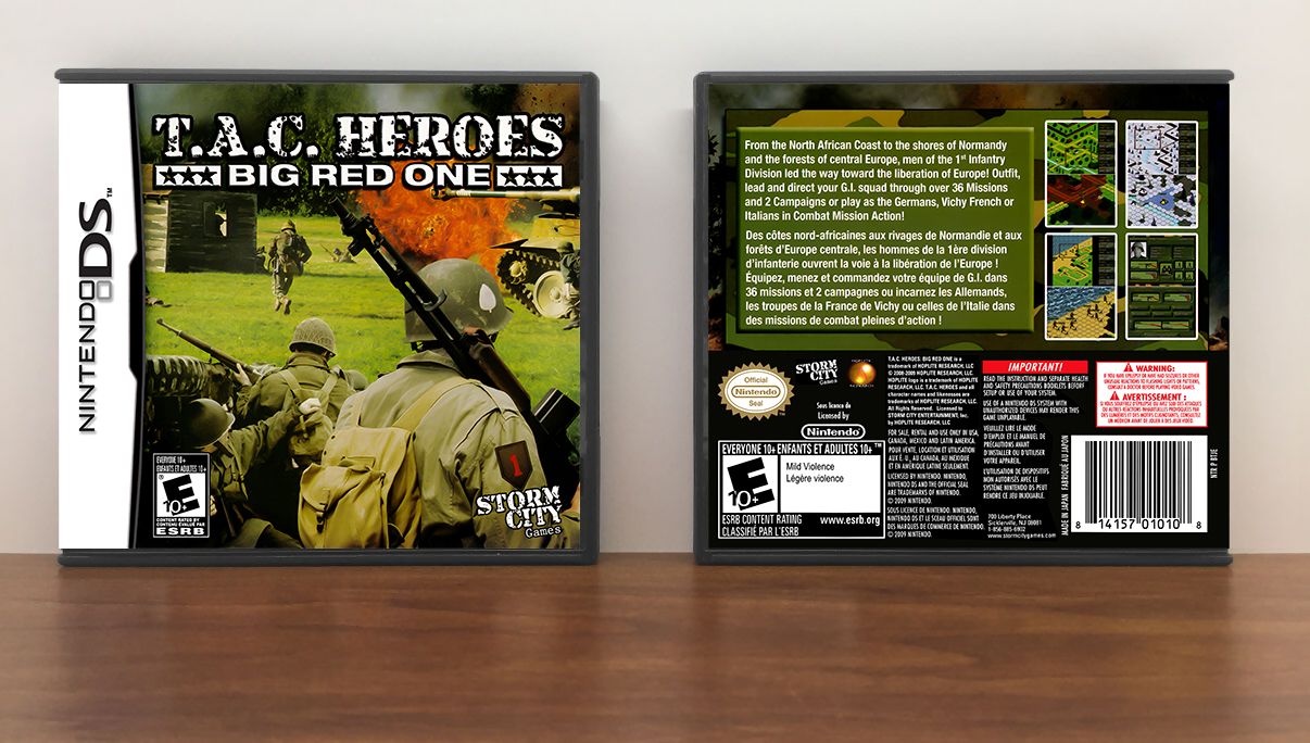 T.A.C. Heroes: Big Red One, Case Color: DARK GREY (OEM DS CASE COLOR)