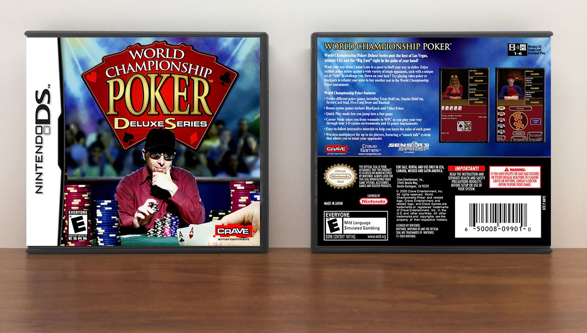 World Championship Poker, Case Color: DARK GREY (OEM DS CASE COLOR)