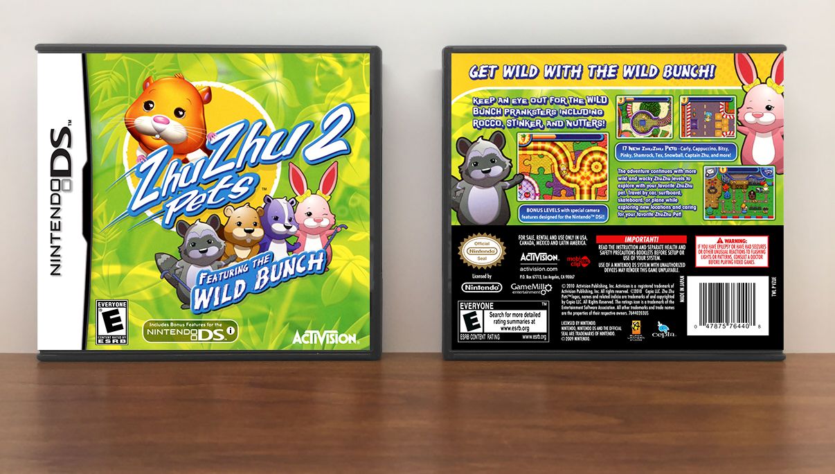 Zhu Zhu Pets 2: Wild Bunch, Case Color: DARK GREY (OEM DS CASE COLOR)