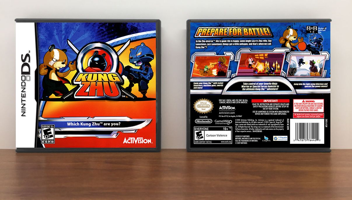 Zhu Zhu Pets: Kung Zhu, Case Color: DARK GREY (OEM DS CASE COLOR)