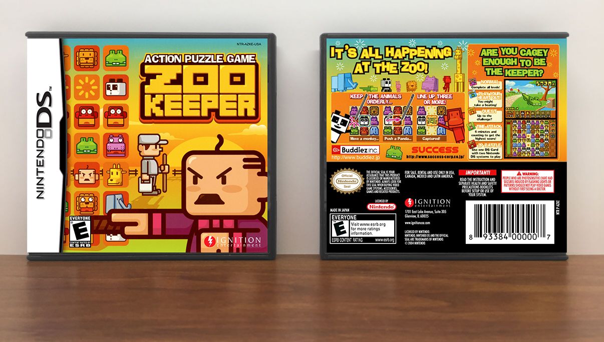 Zoo Keeper, Case Color: DARK GREY (OEM DS CASE COLOR)