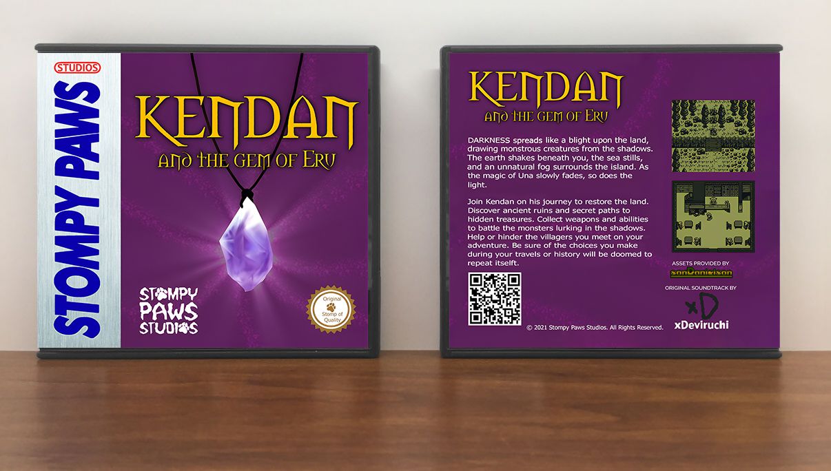 Kendan and the Gem of Eru, Artwork Spine Color: Chrome