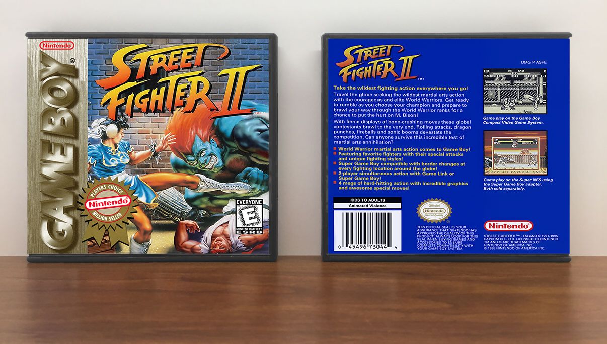 Street Fighter II (PC), Case Color: DARK GREY (OEM DS CASE COLOR), Artwork Spine Color: (PC) Chrome