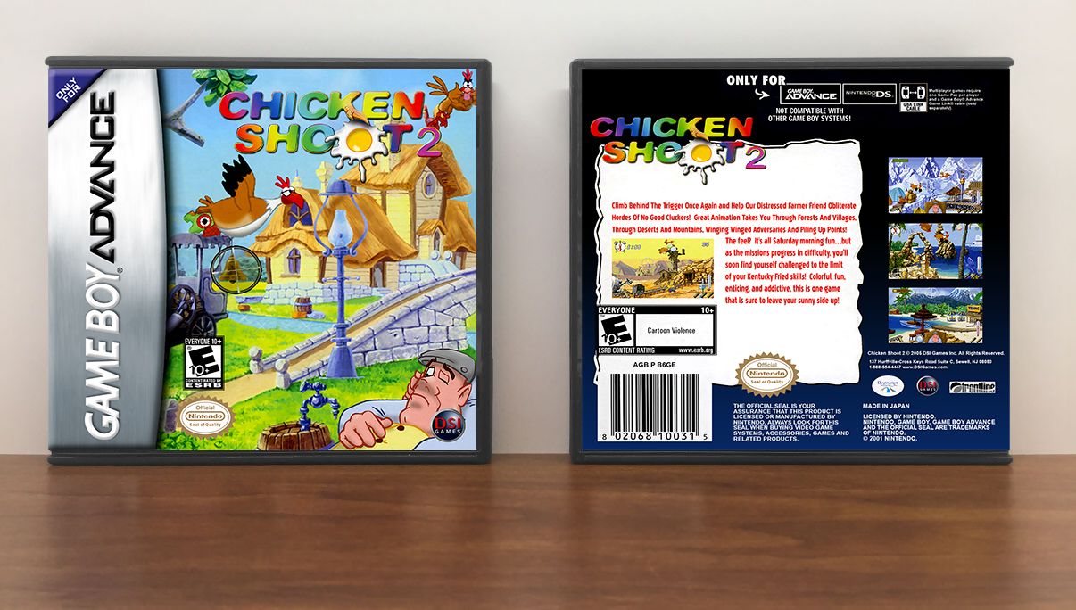 Chicken Shoot 2, Artwork Spine Color: Chrome