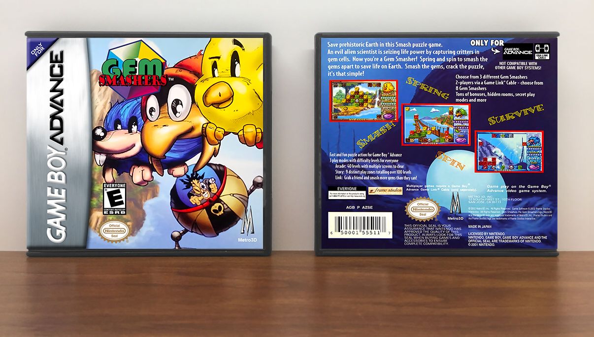 Gem Smashers, Artwork Spine Color: Chrome