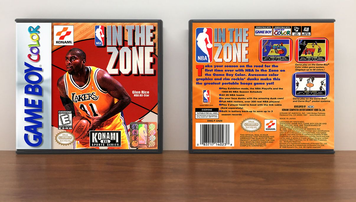 NBA In the Zone, Artwork Spine Color: Chrome