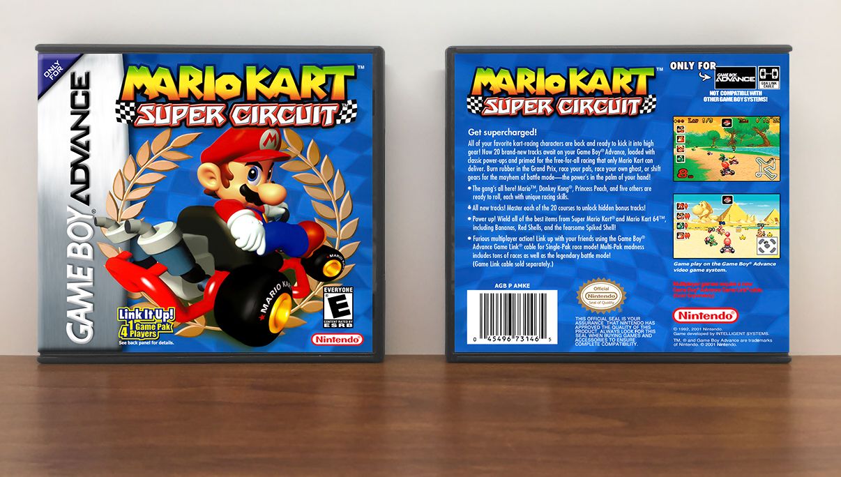 Mario Kart Super Circuit, Artwork Spine Color: Chrome