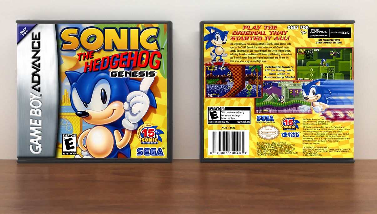 Sonic the Hedgehog Genesis, Artwork Spine Color: Chrome