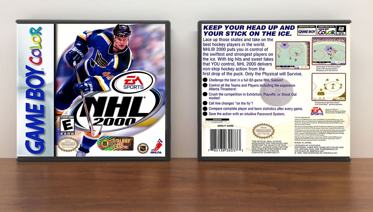 NHL 2000, Artwork Spine Color: Chrome