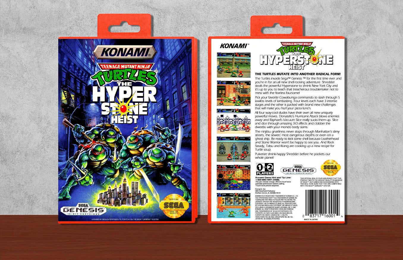 Teenage Mutant Ninja Turtles: The Hyperstone Heist (FULL COLOR), Case Color: Red