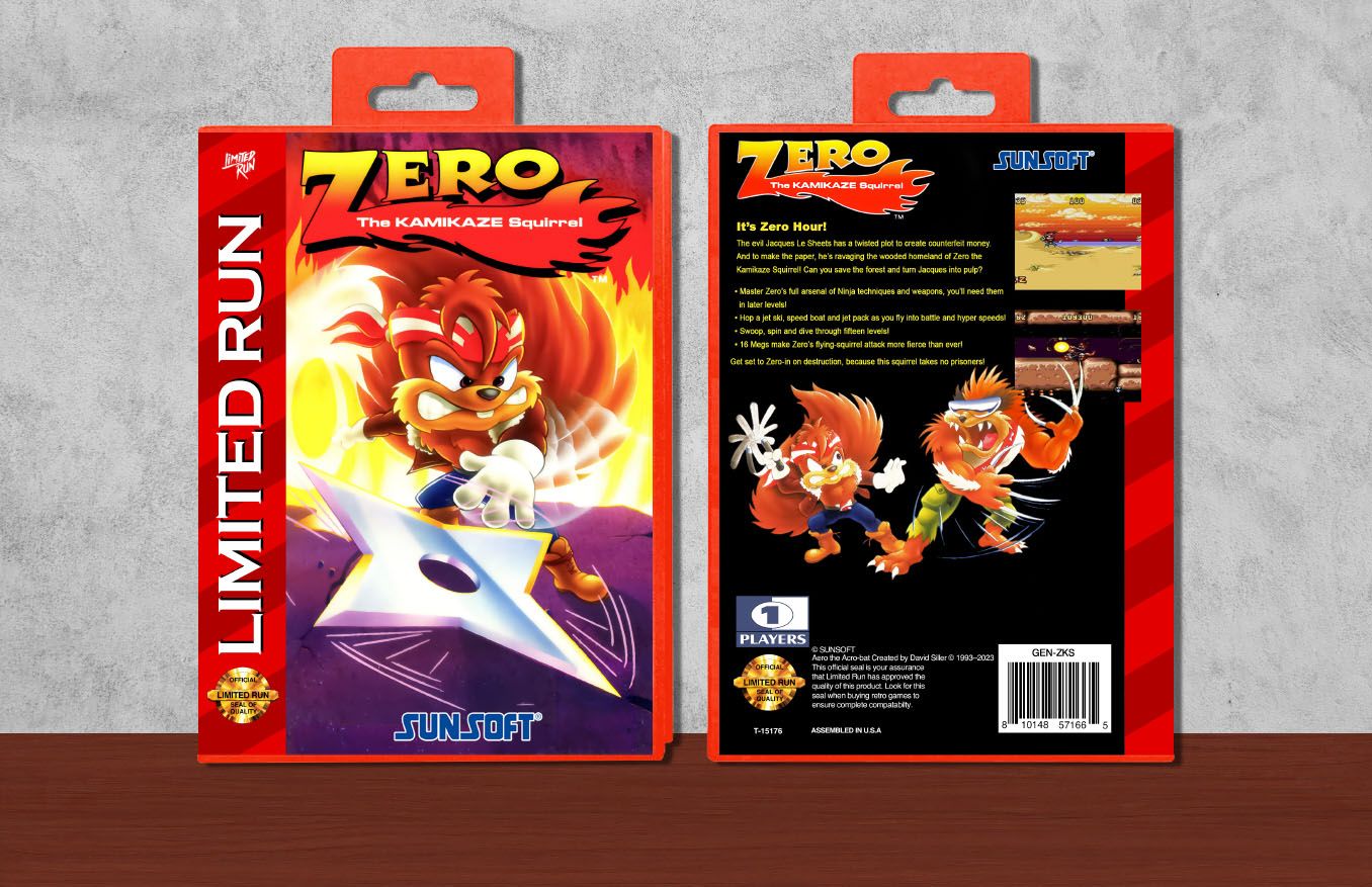 Zero the Kamikaze Squirrel (Limited Run), Case Color: Red