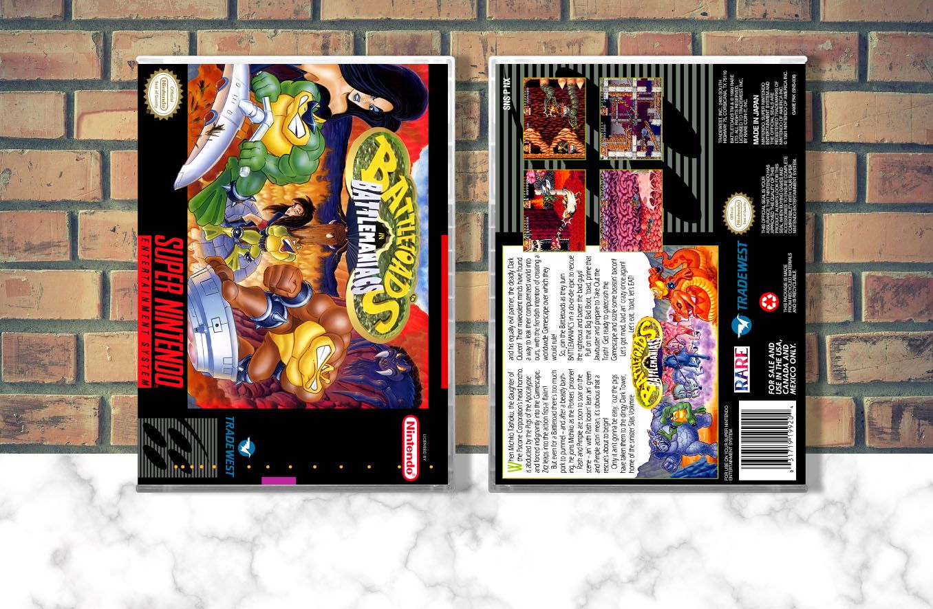 Battletoads in Battlemaniacs, Case Color: CLEAR (Transparent)