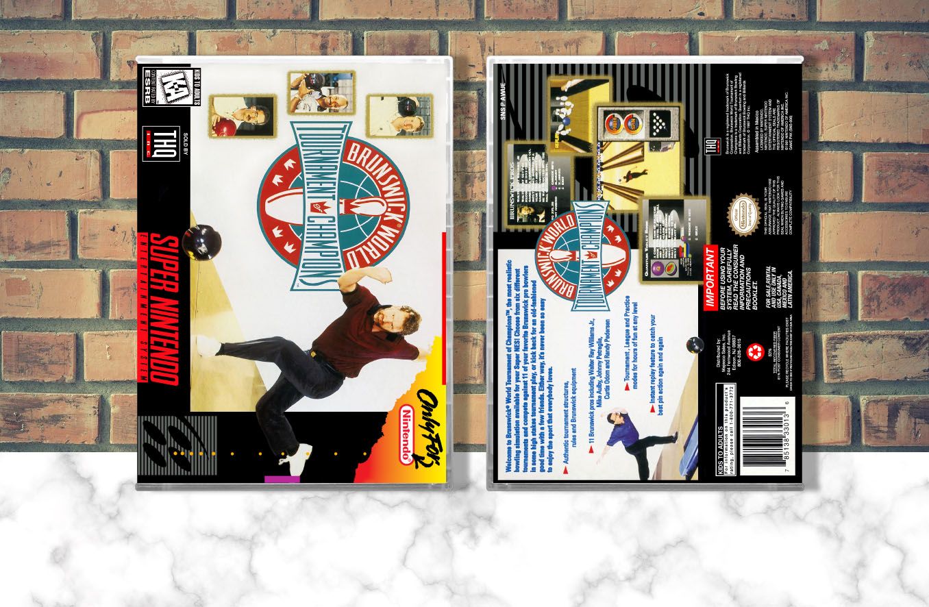 Brunswick World: Tournament of Champions, Case Color: CLEAR (Transparent)