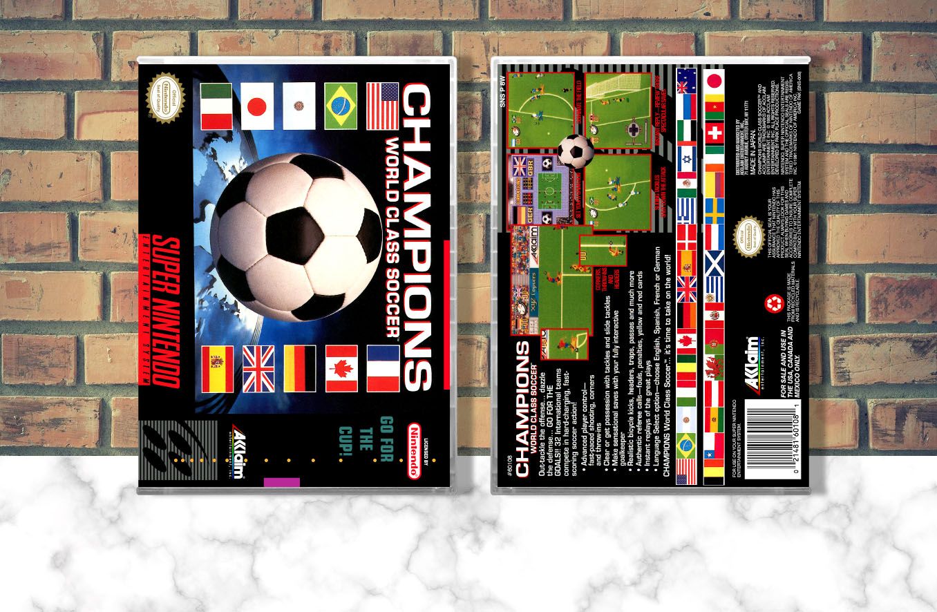 Champions World Class Soccer, Case Color: CLEAR (Transparent)