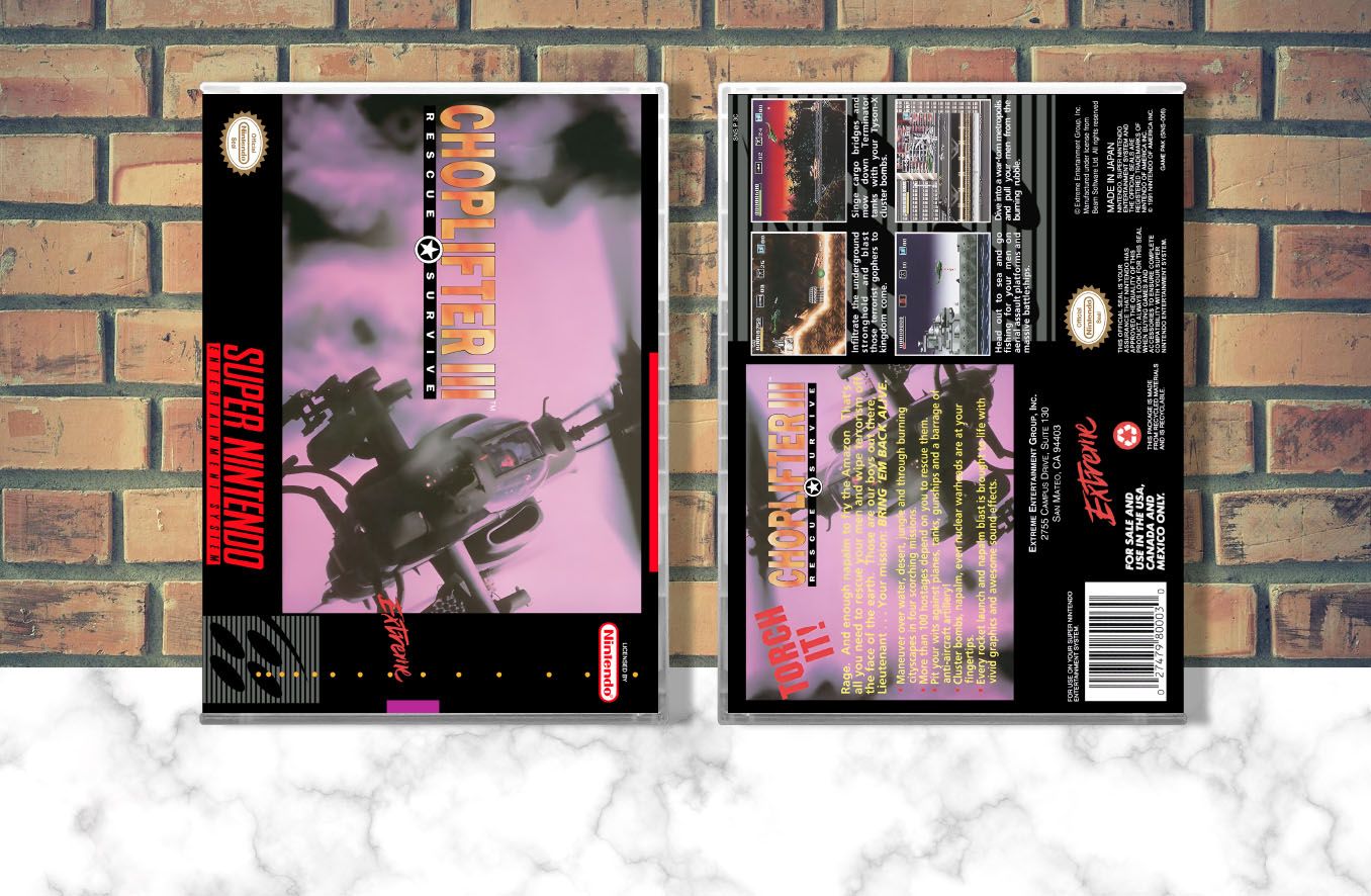 Choplifter III, Case Color: CLEAR (Transparent)