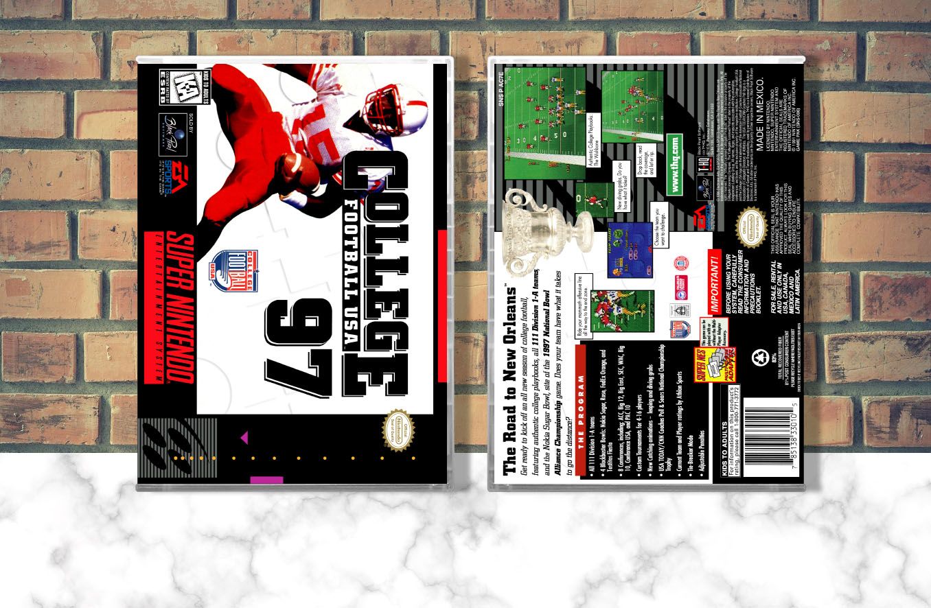 College Football USA &#39;97 The Road to New Orleans, Case Color: CLEAR (Transparent)