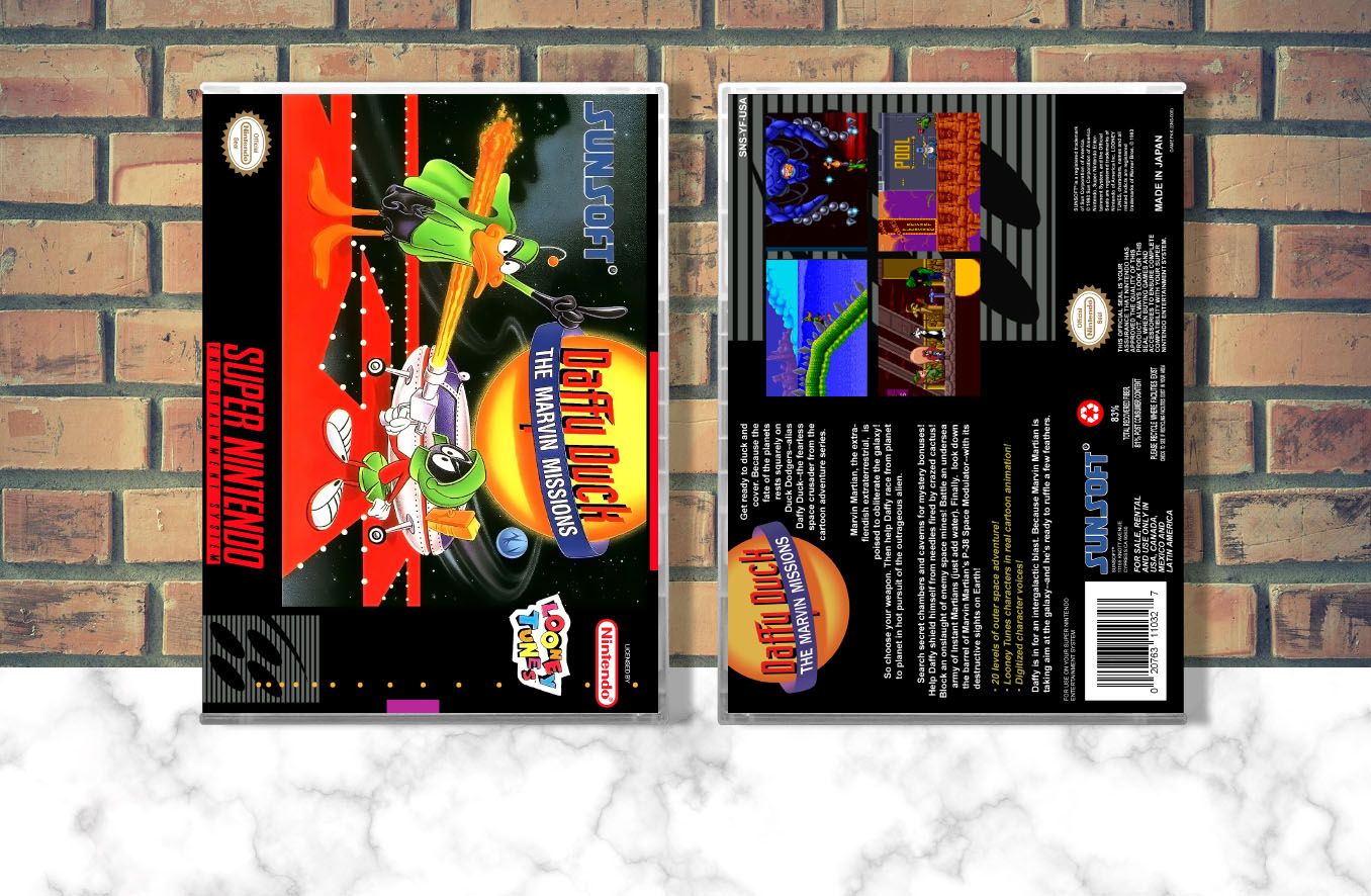 Daffy Duck: The Marvin Missions, Case Color: CLEAR (Transparent)