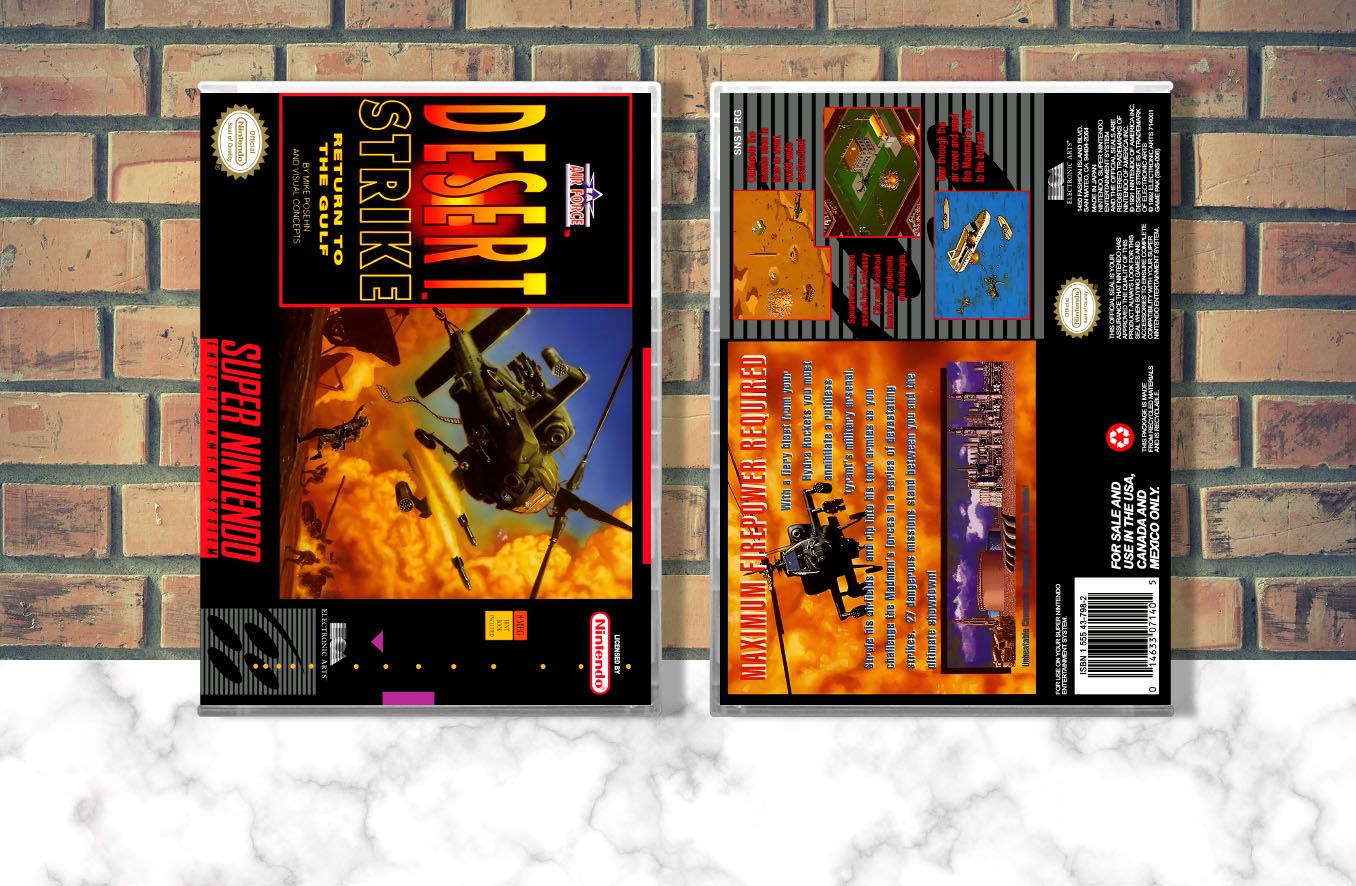 Desert Strike: Return to the Gulf, Case Color: CLEAR (Transparent)