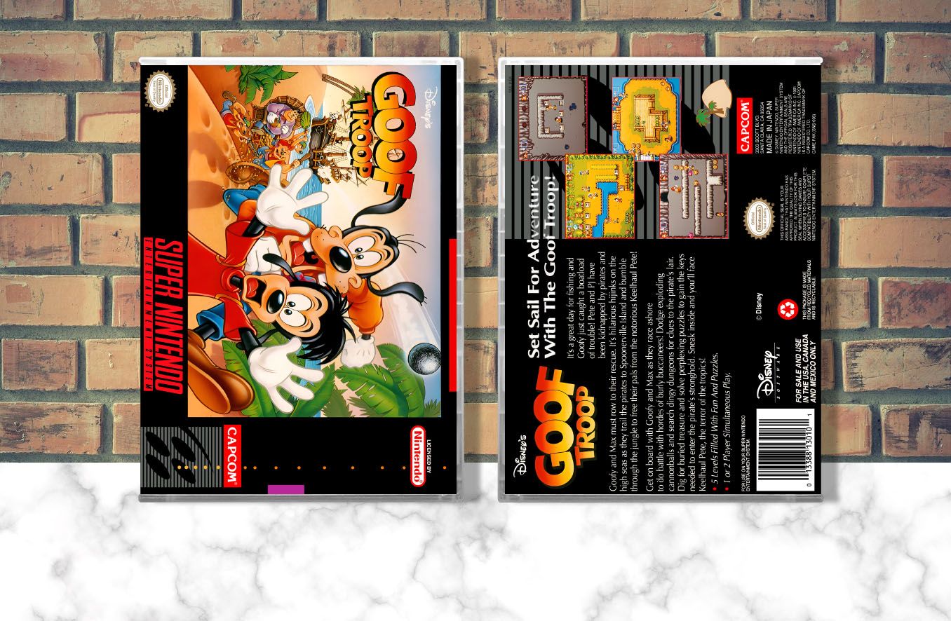 Disney&#39;s Goof Troop, Case Color: CLEAR (Transparent)