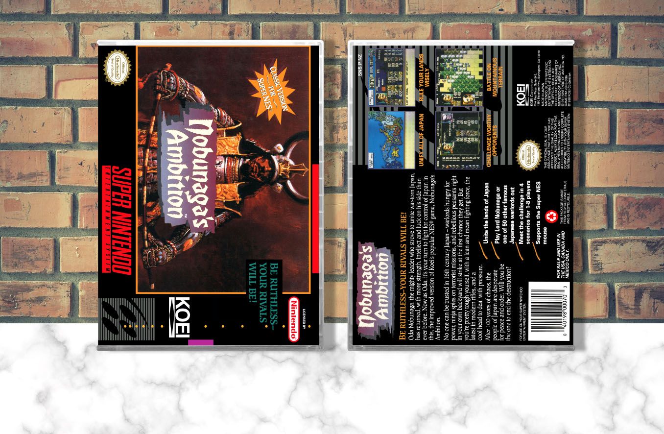 Nobunaga&#39;s Ambition, Case Color: CLEAR (Transparent)